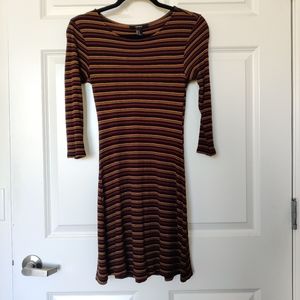 Forever 21 Ribbed Striped Dress
